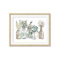 Picture of Bottled Plants Neutral I  _GroupedProduct_Rectangle_Landscape_Framed_Matted_