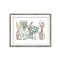 Picture of Bottled Plants Neutral I  _GroupedProduct_Rectangle_Landscape_Framed_Matted_