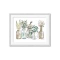 Picture of Bottled Plants Neutral I  _GroupedProduct_Rectangle_Landscape_Framed_Matted_