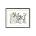 Picture of Bottled Plants Neutral I  _GroupedProduct_Rectangle_Landscape_Framed_Matted_