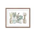 Picture of Bottled Plants Neutral I  _GroupedProduct_Rectangle_Landscape_Framed_Matted_