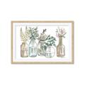 Picture of Bottled Plants Neutral I  _GroupedProduct_Rectangle_Landscape_Framed_Matted_