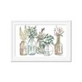 Picture of Bottled Plants Neutral I  _GroupedProduct_Rectangle_Landscape_Framed_Matted_