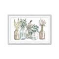 Picture of Bottled Plants Neutral I  _GroupedProduct_Rectangle_Landscape_Framed_Matted_
