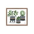 Picture of Plants in Grey vases _GroupedProduct_Rectangle_Landscape_Framed_Matted_