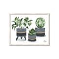 Picture of Plants in Grey vases _GroupedProduct_Rectangle_Landscape_Framed_Matted_