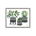 Picture of Plants in Grey vases _GroupedProduct_Rectangle_Landscape_Framed_Matted_