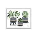 Picture of Plants in Grey vases _GroupedProduct_Rectangle_Landscape_Framed_Matted_