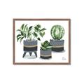 Picture of Plants in Grey vases _GroupedProduct_Rectangle_Landscape_Framed_Matted_