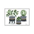 Picture of Plants in Grey vases _GroupedProduct_Rectangle_Landscape_Framed_Matted_