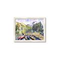 Picture of Canoe at Lake Louise  _GroupedProduct_Rectangle_Landscape_Framed_Matted_