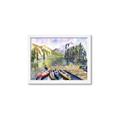 Picture of Canoe at Lake Louise  _GroupedProduct_Rectangle_Landscape_Framed_Matted_