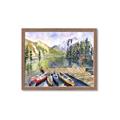 Picture of Canoe at Lake Louise  _GroupedProduct_Rectangle_Landscape_Framed_Matted_