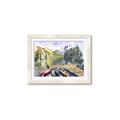 Picture of Canoe at Lake Louise  _GroupedProduct_Rectangle_Landscape_Framed_Matted_