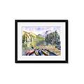Picture of Canoe at Lake Louise  _GroupedProduct_Rectangle_Landscape_Framed_Matted_