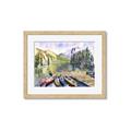 Picture of Canoe at Lake Louise  _GroupedProduct_Rectangle_Landscape_Framed_Matted_