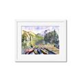 Picture of Canoe at Lake Louise  _GroupedProduct_Rectangle_Landscape_Framed_Matted_