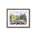 Picture of Canoe at Lake Louise  _GroupedProduct_Rectangle_Landscape_Framed_Matted_