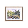 Picture of Canoe at Lake Louise  _GroupedProduct_Rectangle_Landscape_Framed_Matted_