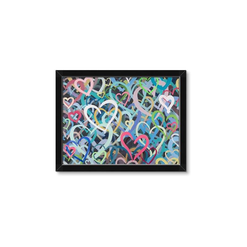 Picture of Painted Hearts _GroupedProduct_Rectangle_Landscape_Framed_Matted_