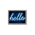 Picture of Hello Neon Sign _GroupedProduct_Rectangle_Landscape_Photography _GroupedProduct_Rectangle_Landscape_Framed_Matted_