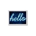 Picture of Hello Neon Sign _GroupedProduct_Rectangle_Landscape_Photography _GroupedProduct_Rectangle_Landscape_Framed_Matted_