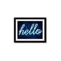 Picture of Hello Neon Sign _GroupedProduct_Rectangle_Landscape_Photography _GroupedProduct_Rectangle_Landscape_Framed_Matted_