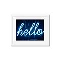 Picture of Hello Neon Sign _GroupedProduct_Rectangle_Landscape_Photography _GroupedProduct_Rectangle_Landscape_Framed_Matted_
