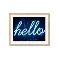Picture of Hello Neon Sign _GroupedProduct_Rectangle_Landscape_Photography _GroupedProduct_Rectangle_Landscape_Framed_Matted_