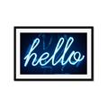 Picture of Hello Neon Sign _GroupedProduct_Rectangle_Landscape_Photography _GroupedProduct_Rectangle_Landscape_Framed_Matted_
