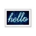 Picture of Hello Neon Sign _GroupedProduct_Rectangle_Landscape_Photography _GroupedProduct_Rectangle_Landscape_Framed_Matted_