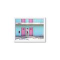 Picture of Blue Motel Suite _GroupedProduct_Rectangle_Landscape_Photography _GroupedProduct_Rectangle_Landscape_Framed_Matted_