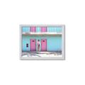 Picture of Blue Motel Suite _GroupedProduct_Rectangle_Landscape_Photography _GroupedProduct_Rectangle_Landscape_Framed_Matted_