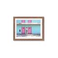 Picture of Blue Motel Suite _GroupedProduct_Rectangle_Landscape_Photography _GroupedProduct_Rectangle_Landscape_Framed_Matted_