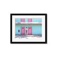 Picture of Blue Motel Suite _GroupedProduct_Rectangle_Landscape_Photography _GroupedProduct_Rectangle_Landscape_Framed_Matted_