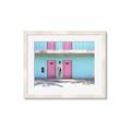 Picture of Blue Motel Suite _GroupedProduct_Rectangle_Landscape_Photography _GroupedProduct_Rectangle_Landscape_Framed_Matted_