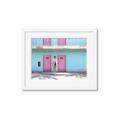 Picture of Blue Motel Suite _GroupedProduct_Rectangle_Landscape_Photography _GroupedProduct_Rectangle_Landscape_Framed_Matted_