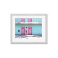 Picture of Blue Motel Suite _GroupedProduct_Rectangle_Landscape_Photography _GroupedProduct_Rectangle_Landscape_Framed_Matted_