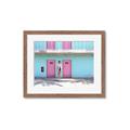 Picture of Blue Motel Suite _GroupedProduct_Rectangle_Landscape_Photography _GroupedProduct_Rectangle_Landscape_Framed_Matted_