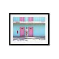 Picture of Blue Motel Suite _GroupedProduct_Rectangle_Landscape_Photography _GroupedProduct_Rectangle_Landscape_Framed_Matted_