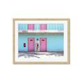Picture of Blue Motel Suite _GroupedProduct_Rectangle_Landscape_Photography _GroupedProduct_Rectangle_Landscape_Framed_Matted_