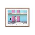 Picture of Blue Motel Suite _GroupedProduct_Rectangle_Landscape_Photography _GroupedProduct_Rectangle_Landscape_Framed_Matted_