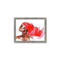 Picture of Watercolor beauty African woman _GroupedProduct_Rectangle_Landscape_Framed_Matted_