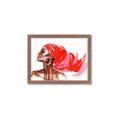Picture of Watercolor beauty African woman _GroupedProduct_Rectangle_Landscape_Framed_Matted_