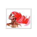 Picture of Watercolor beauty African woman _GroupedProduct_Rectangle_Landscape_Framed_Matted_