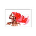 Picture of Watercolor beauty African woman _GroupedProduct_Rectangle_Landscape_Framed_Matted_