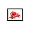 Picture of Watercolor beauty African woman _GroupedProduct_Rectangle_Landscape_Framed_Matted_