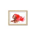 Picture of Watercolor beauty African woman _GroupedProduct_Rectangle_Landscape_Framed_Matted_