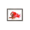 Picture of Watercolor beauty African woman _GroupedProduct_Rectangle_Landscape_Framed_Matted_