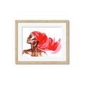 Picture of Watercolor beauty African woman _GroupedProduct_Rectangle_Landscape_Framed_Matted_